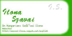 ilona szavai business card